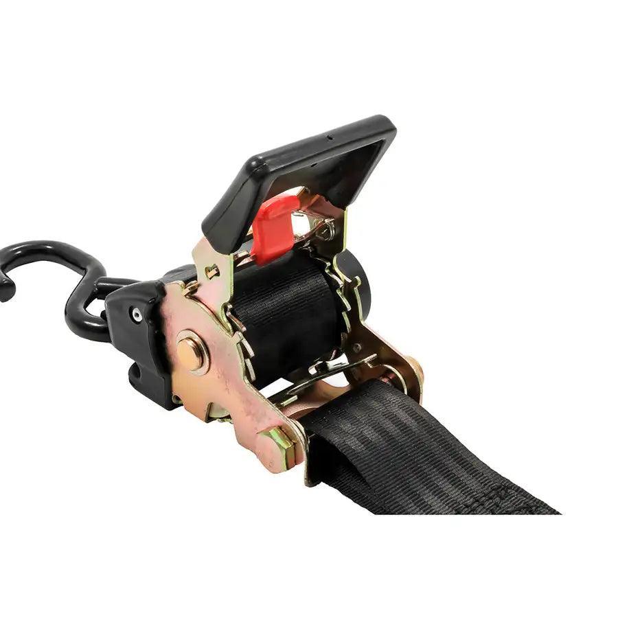 Camco Retractable Tie Down Straps - 2" Width 6 Dual Hooks [50031] - Besafe1st