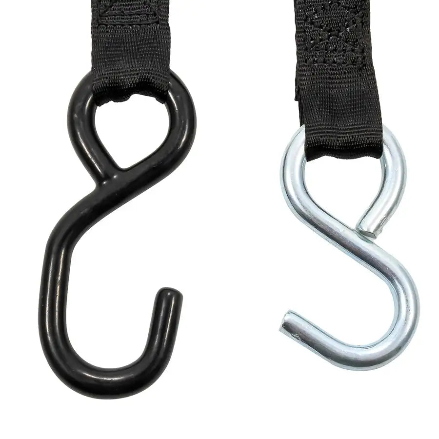 Camco Retractable Tie-Down Straps - 1" Width 6 Dual Hooks [50033] - Besafe1st® 