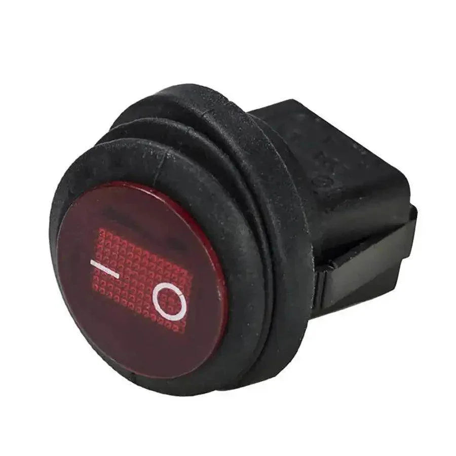 HEISE Rocker Switch - Illuminated Red Round - 5-Pack [HE-RRS] - Besafe1st