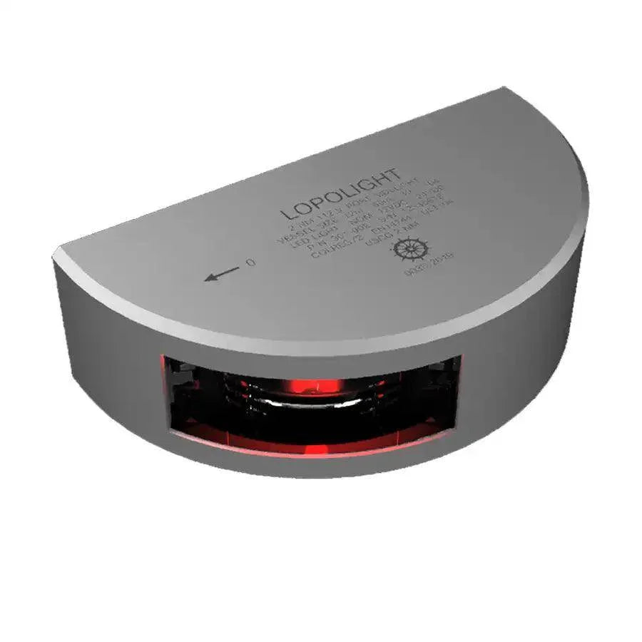 Lopolight Series 301-002 - Navigation Light - 2NM - Vertical Mount - Red - Silver Housing - 6M Cable [301-002-6M] - Besafe1st