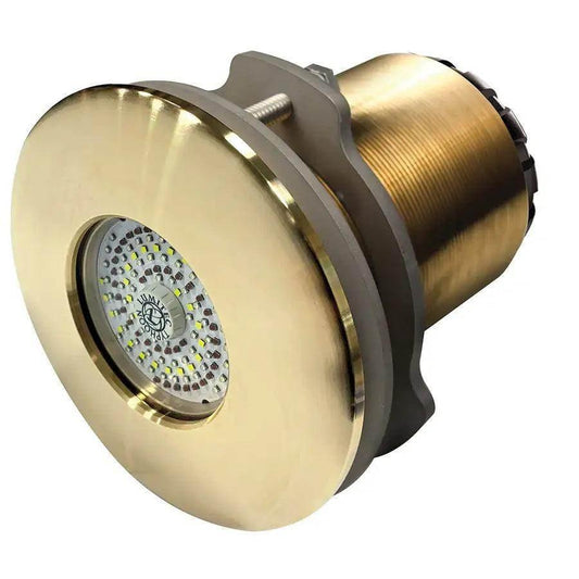 Lumitec SeaBlaze Typhoon Underwater Light - Bronze Thru-Hull LED Light - Spectrum RGBW - Flush Mount [101451] - Besafe1st