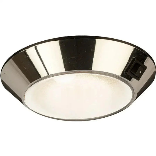 Sea-Dog Chrome Plastic LED Dome Light 4" Day/Night - Clear/Red Bulb [401755-1] Sea-Dog