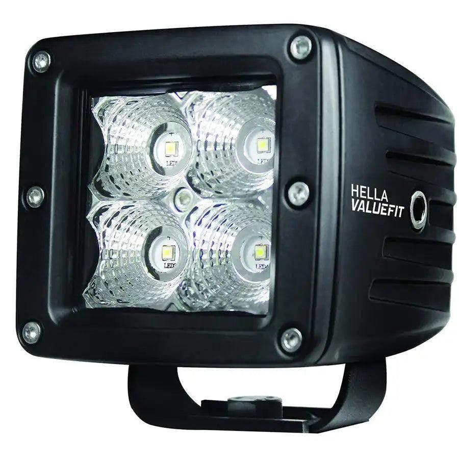 Hella Marine Value Fit LED 4 Cube Flood Light - Black [357204031] - Besafe1st