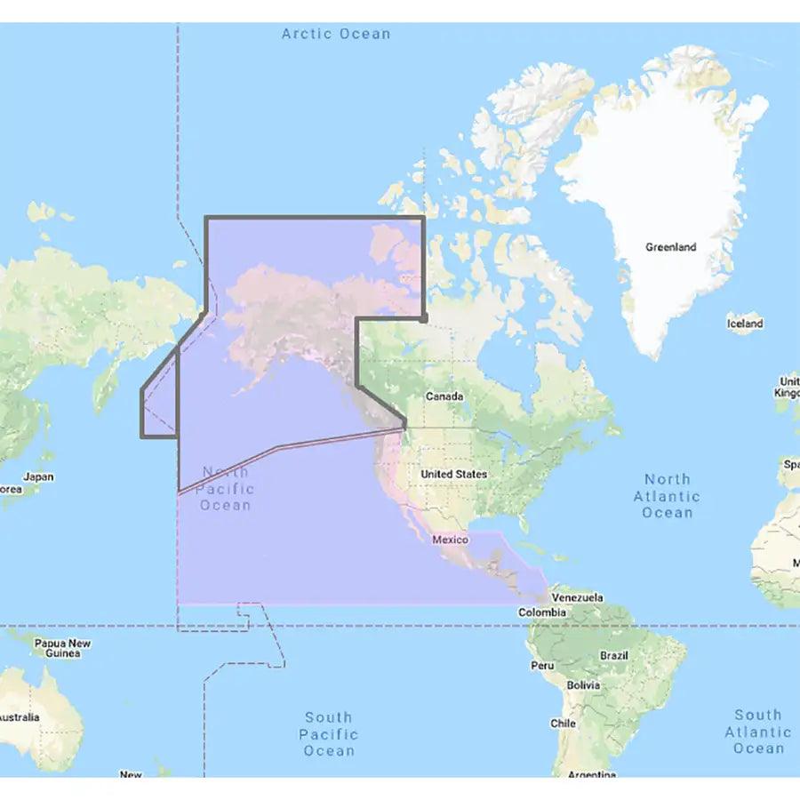 Furuno US Canada Pacific Coast, Hawaii, Alaska, Mexico to Panama - C-MAP Mega Wide Chart [MM3-VNA-035] - Besafe1st® 