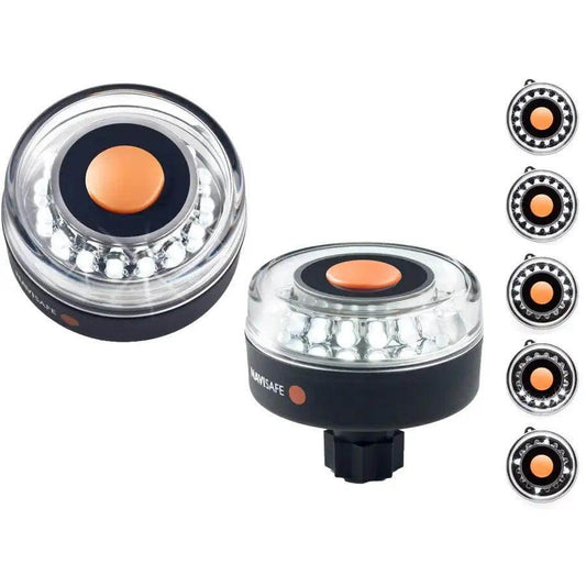 Navisafe Navilight All-White 5 Mode 360 2NM w/RAILBLAZA Base [055-1] - Besafe1st