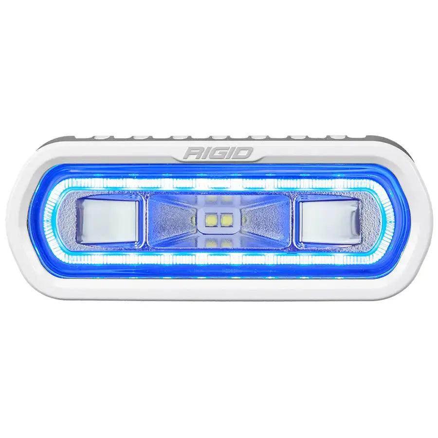 RIGID Industries SR-L Series Marine Spreader Light - White Surface Mount - White Light w/Blue Halo [51101] - Besafe1st