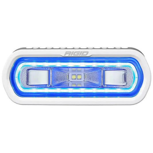 RIGID Industries SR-L Series Marine Spreader Light - White Surface Mount - White Light w/Blue Halo [51101] - Besafe1st