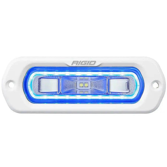 RIGID Industries SR-L Series Marine Spreader Light - White Flush Mount - White Light w/Blue Halo [51201] RIGID Industries