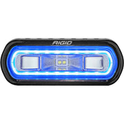 RIGID Industries SR-L Series Marine Spreader Light - Black Surface Mount - White Light w/Blue Halo [52101] - Premium Flood/Spreader Lights  Shop now at Besafe1st®