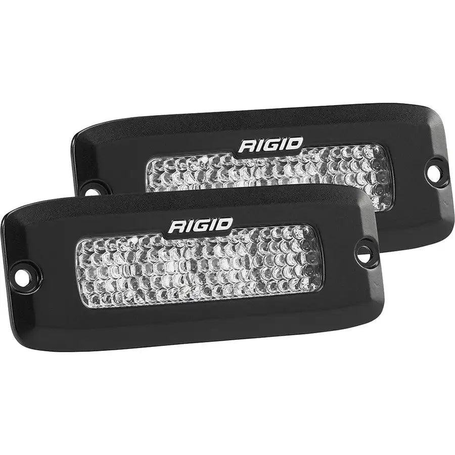 RIGID Industries SR-Q Series PRO Spot Diffused LED - Flush Mount - Pair - Black [925513BLK] - Besafe1st® 