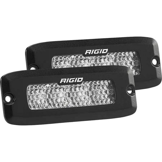 RIGID Industries SR-Q Series PRO Spot Diffused LED - Flush Mount - Pair - Black [925513BLK] RIGID Industries