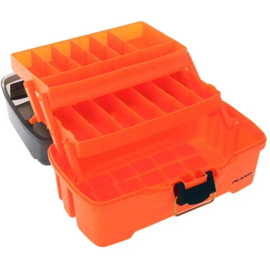 Plano 2-Tray Tackle Box w/Dual Top Access - Smoke  Bright Orange [PLAMT6221] Besafe1st™ | 