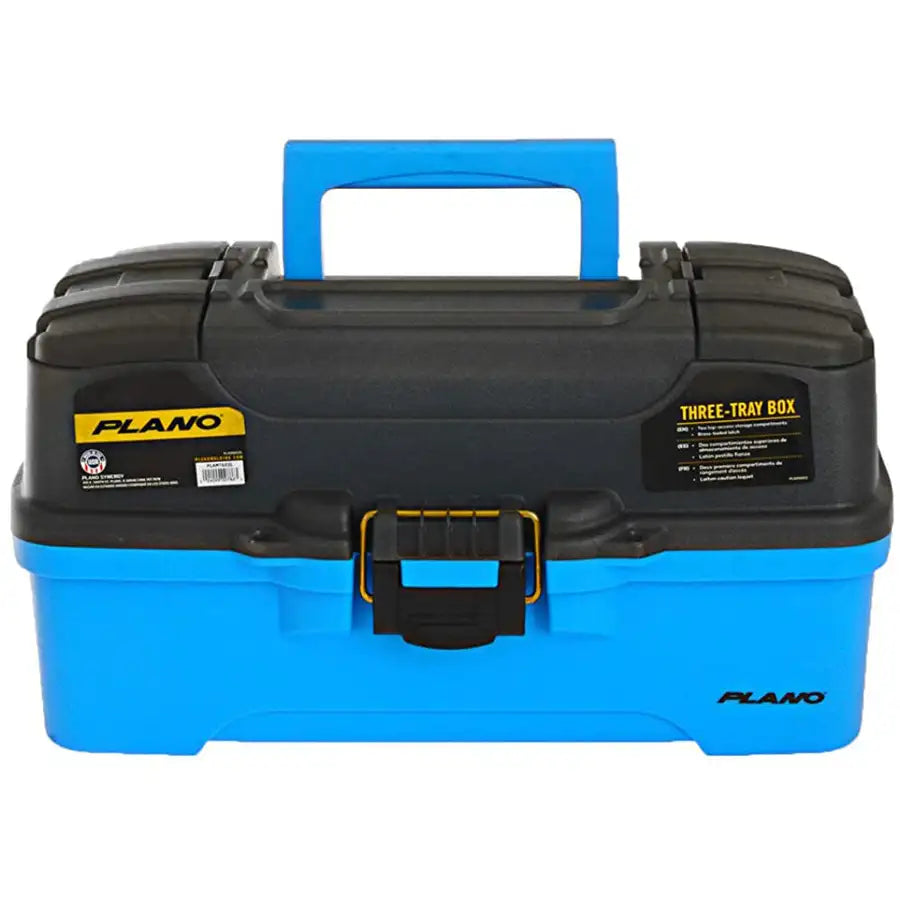 Plano 3-Tray Tackle Box w/Dual Top Access - Smoke  Bright Blue [PLAMT6231] - Besafe1st®  