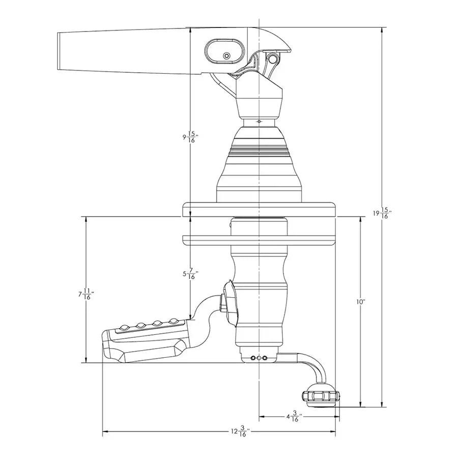 TACO GS-500 Grand Slam Outrigger Mounts *Only Accepts CF-HD Poles [GS-500] - Besafe1st® 