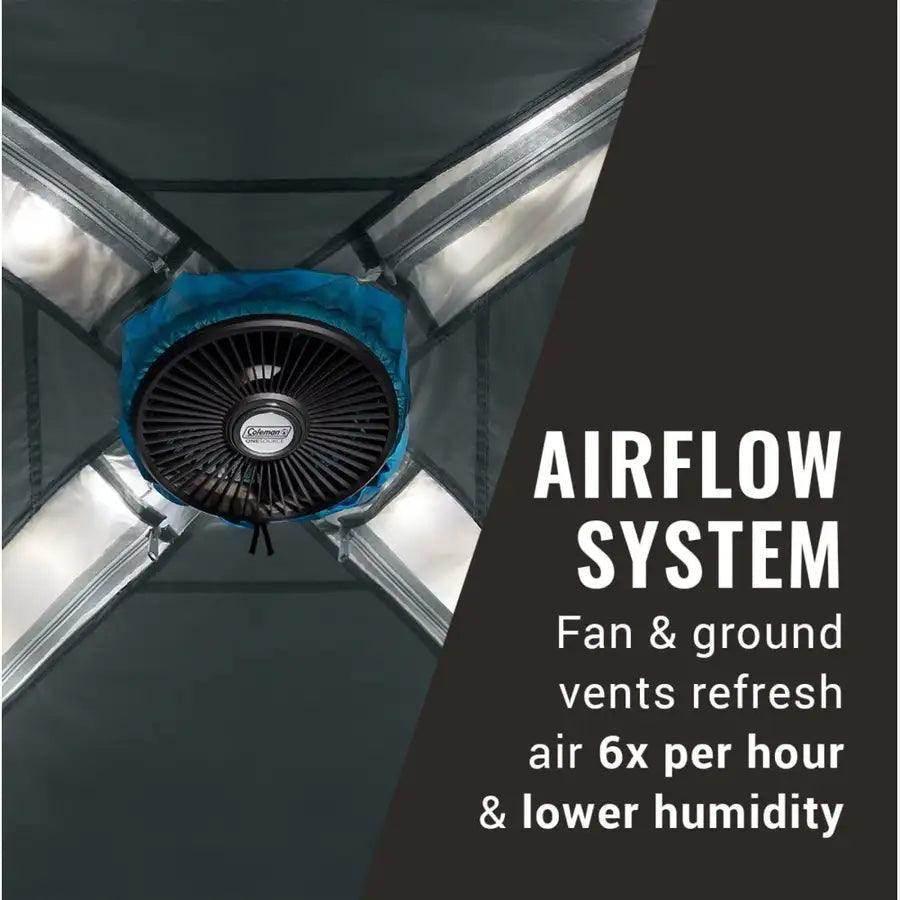 Coleman OneSource Rechargeable 4-Person Camping Dome Tent w/Airflow System LED Lighting [2000035457] - Besafe1st