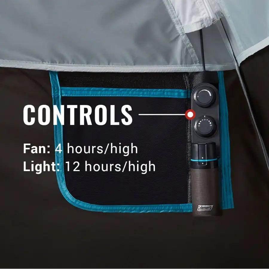 Coleman OneSource Rechargeable 4-Person Camping Dome Tent w/Airflow System LED Lighting [2000035457] - Besafe1st