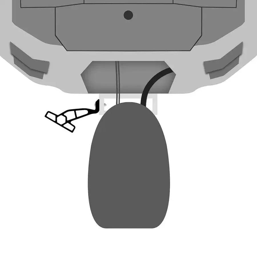 Minn Kota Raptor Jack Plate Adapter Bracket - Port - 2" Setback - 6" Rise - Black [1810363] - Besafe1st