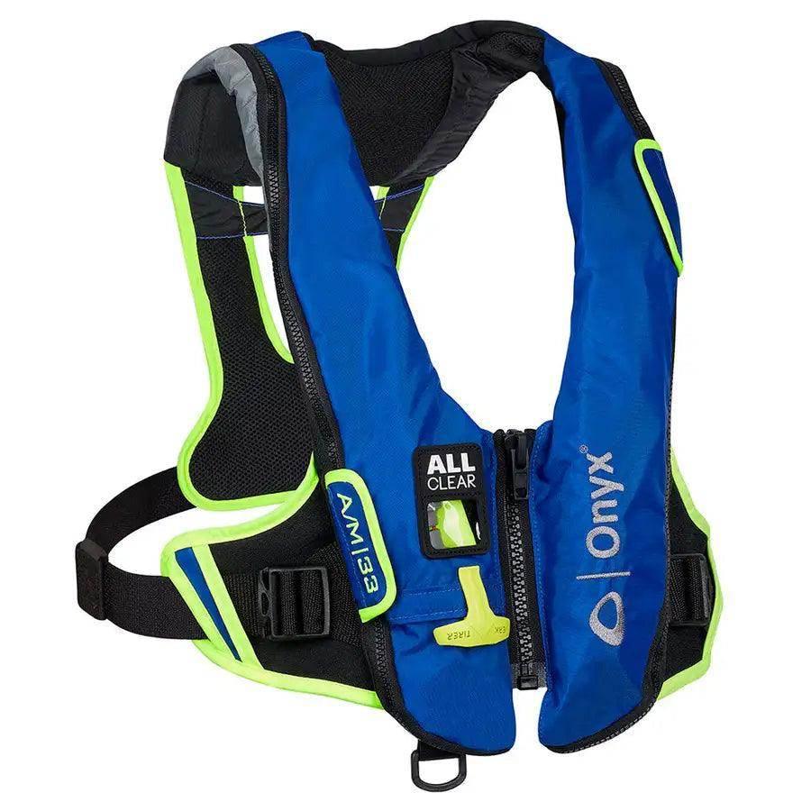 Onyx Impulse A/M-33 All Clear Auto/Manual Inflatable Life Jacket - Blue [132800-500-004-21] - Besafe1st