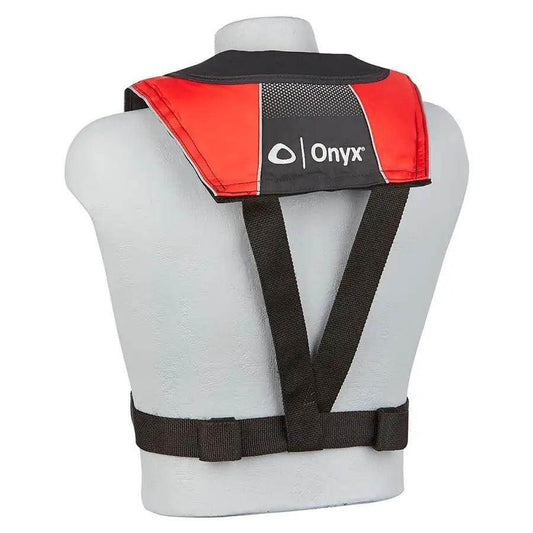 Onyx A/M-24 Series All Clear Automatic/Manual Inflatable Life Jacket - Black/Red - Adult [132200-100-004-20] - Besafe1st
