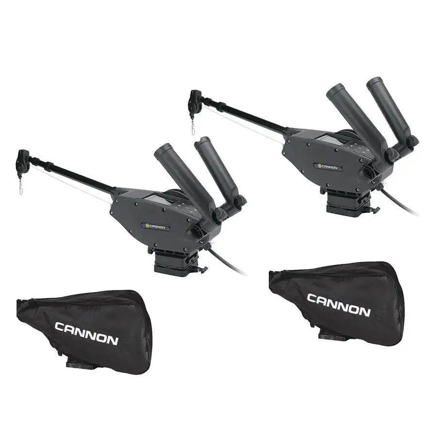 Cannon Optimum 10 BT Electric Downrigger 2-Pack w/Black Covers [1902335X2/COVERS] Cannon