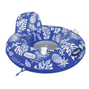Aqua Leisure Supreme Lake Tube Hibiscus Pineapple Royal Blue w/Docking Attachment [APL20458] - Premium Floats  Shop now 