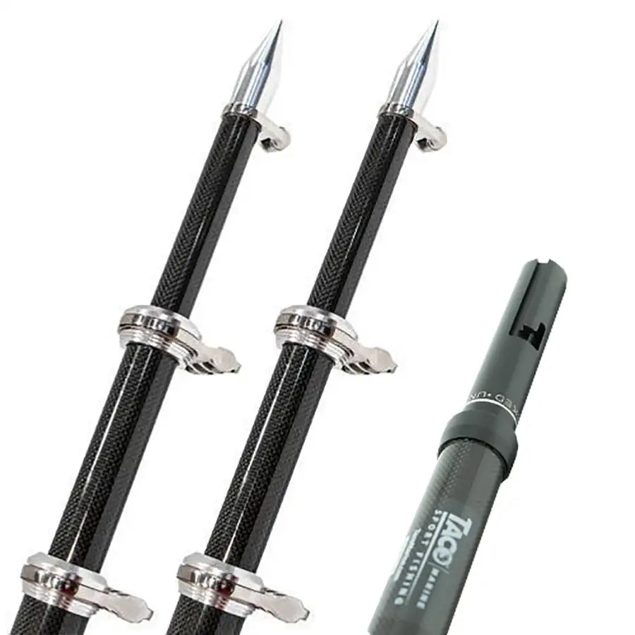 TACO 20 Carbon Fiber Twist  Lock Outrigger Poles f/GS-450, GS-500  GS-1000 Bases - Black [OT-4200CF-HD] - Besafe1st®  