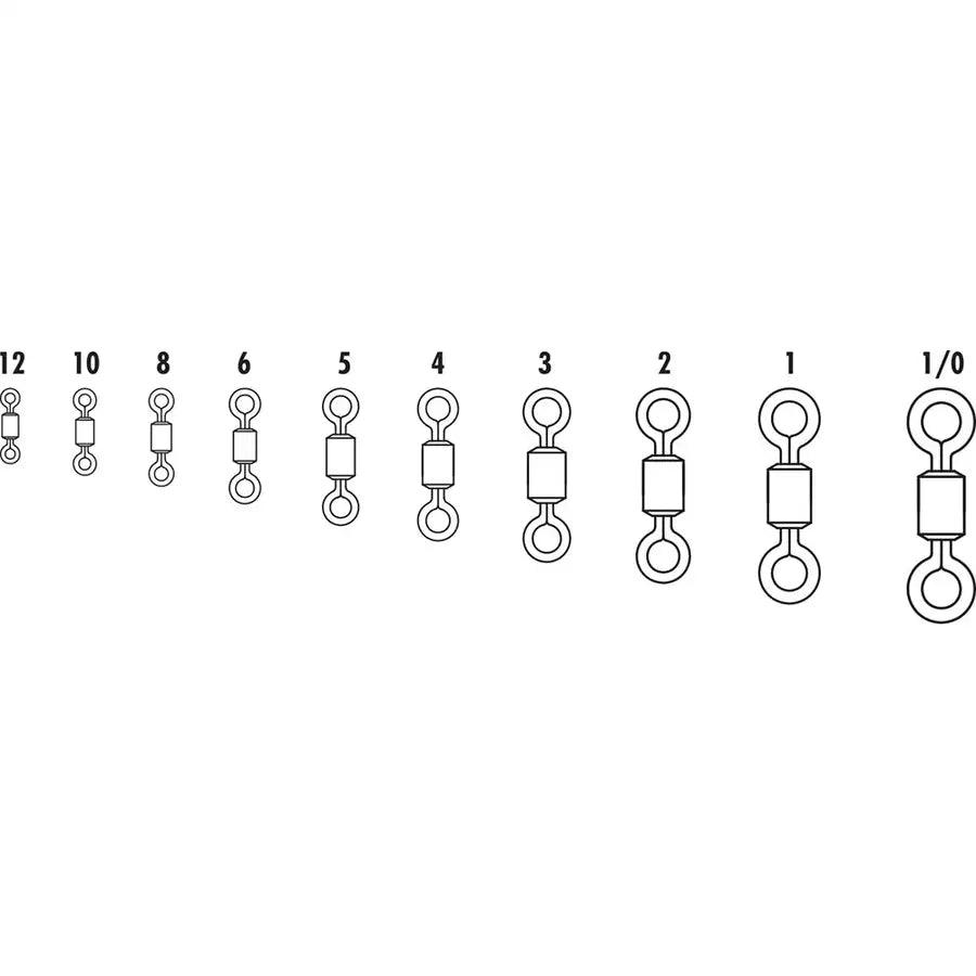 VMC SSRS Stainless Steel Rolling Swivel #2VP - 310lb Test *50-Pack [SSRS#2VP] - Besafe1st® 