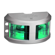 Lopolight Series 200-018 - Double Stacked Navigation Light - 2NM - Vertical Mount - Green - Silver Housing [200-018G2ST] - Besafe1st® 