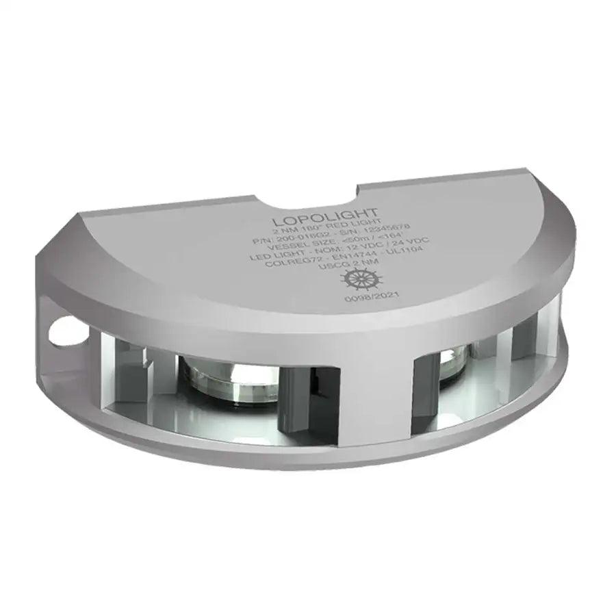 Lopolight Series 200-024 - Navigation Light - 2NM - Vertical Mount - White - Silver Housing [200-024G2] - Besafe1st® 