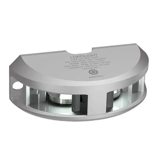 Lopolight Series 200-024 - Navigation Light - 2NM - Vertical Mount - White - Silver Housing [200-024G2] - Besafe1st