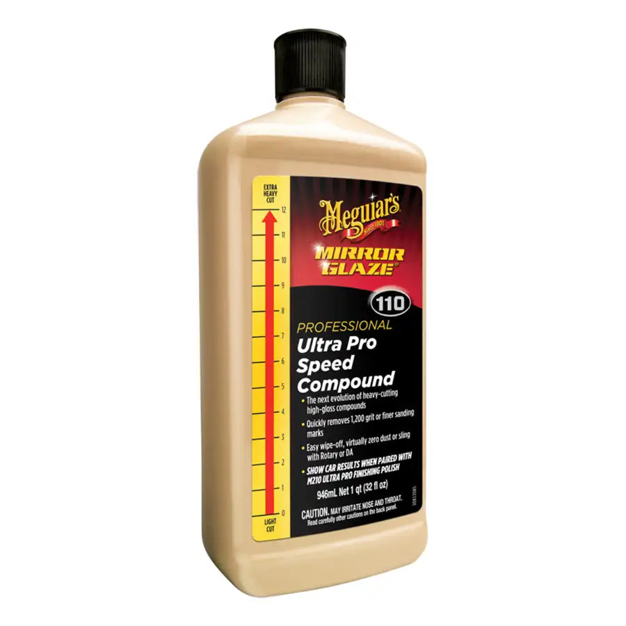 Meguiars Mirror Glaze Ultra Pro Speed Compound - Heavy Cut, High Gloss - 32oz [M11032] - Premium Cleaning  Shop now at Besafe1st®