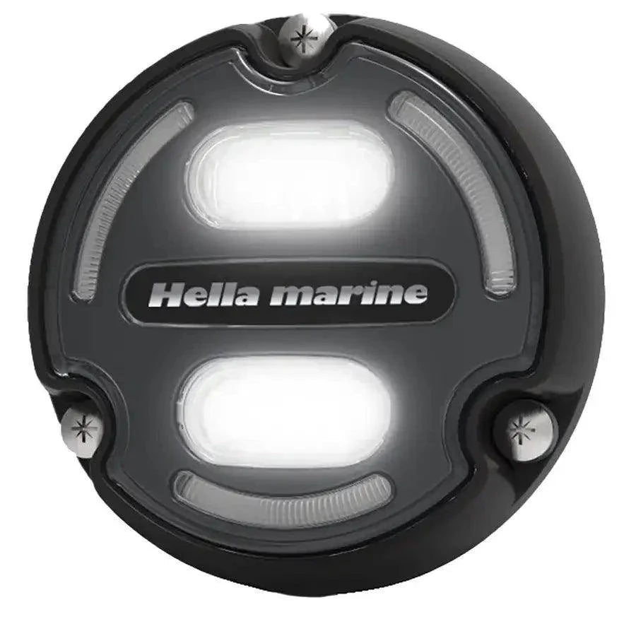Hella Marine Apelo A2 Blue White Underwater Light - 3000 Lumens - Black Housing - Charcoal Lens w/Edge Light [016147-001] - Besafe1st