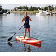 Aqua Leisure 10 Inflatable Stand-Up Paddleboard Drop Stitch w/Oversized Backpack f/Board Accessories [APR20925] - Besafe1st® 