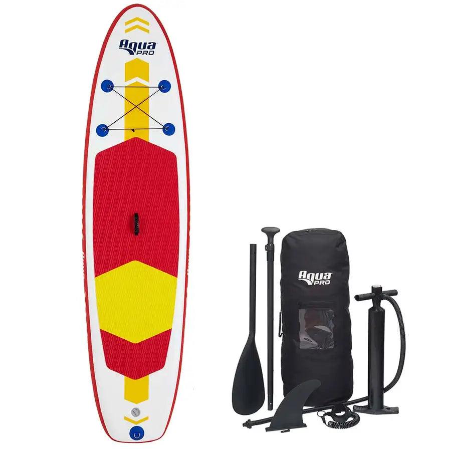 Aqua Leisure 10 Inflatable Stand-Up Paddleboard Drop Stitch w/Oversized Backpack f/Board Accessories [APR20925] - Besafe1st® 