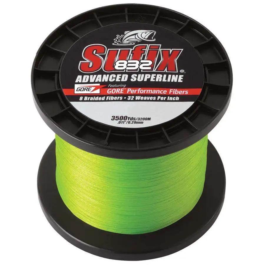Sufix 832 Advanced Superline Braid - 10lb - Neon Green - 3500 yds [660-410L] Sufix