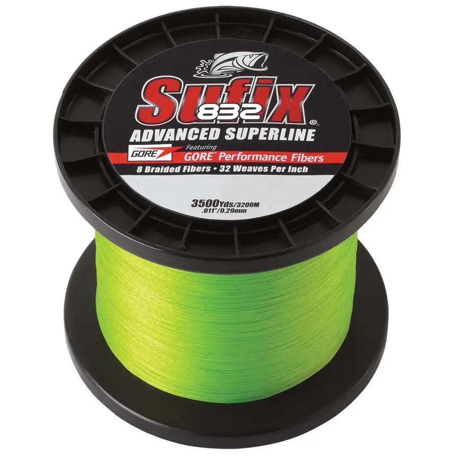 Sufix 832 Advanced Superline Braid - 10lb - Neon Green - 3500 yds [660-410L] - Besafe1st® 