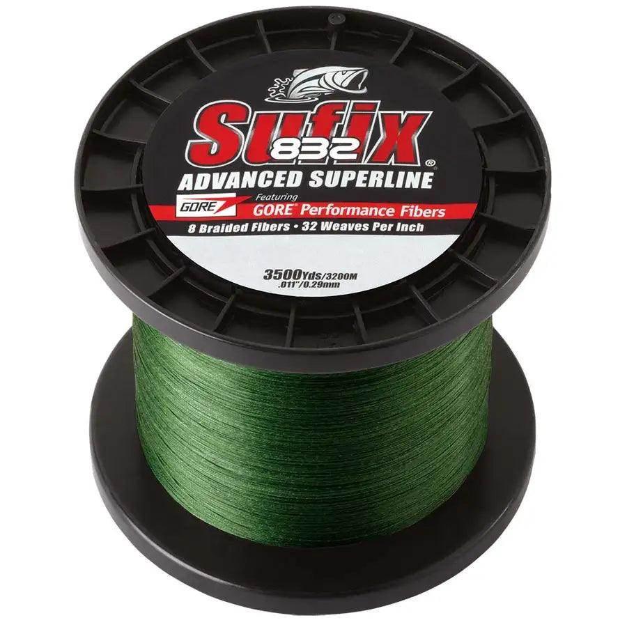 Sufix 832 Advanced Superline Braid - 30lb - Low-Vis Green - 3500 yds [660-430G] Sufix