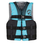 Full Throttle Teen Nylon Life Jacket - Aqua/Black [112200-505-010-22] - Premium Life Vests  Shop now 