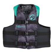 Full Throttle Adult Nylon Life Jacket - 2XL/4XL - Aqua/Black [112200-505-080-22] - Besafe1st® 