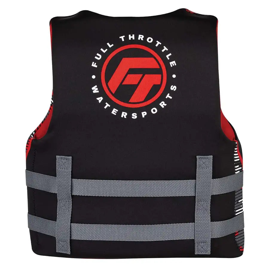 Full Throttle Youth Rapid-Dry Life Jacket - Red/Black [142100-100-002-22] - Premium Life Vests  Shop now 