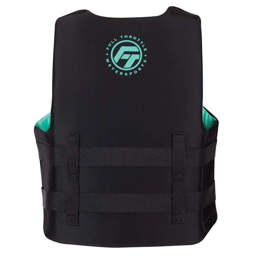 Full Throttle Adult Rapid-Dry Life Jacket - L/XL - Aqua/Black [142100-505-050-22] - Besafe1st