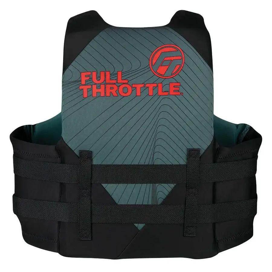 Full Throttle Adult Rapid-Dry Life Jacket - S/M - Grey/Black [142100-701-030-22] - Besafe1st