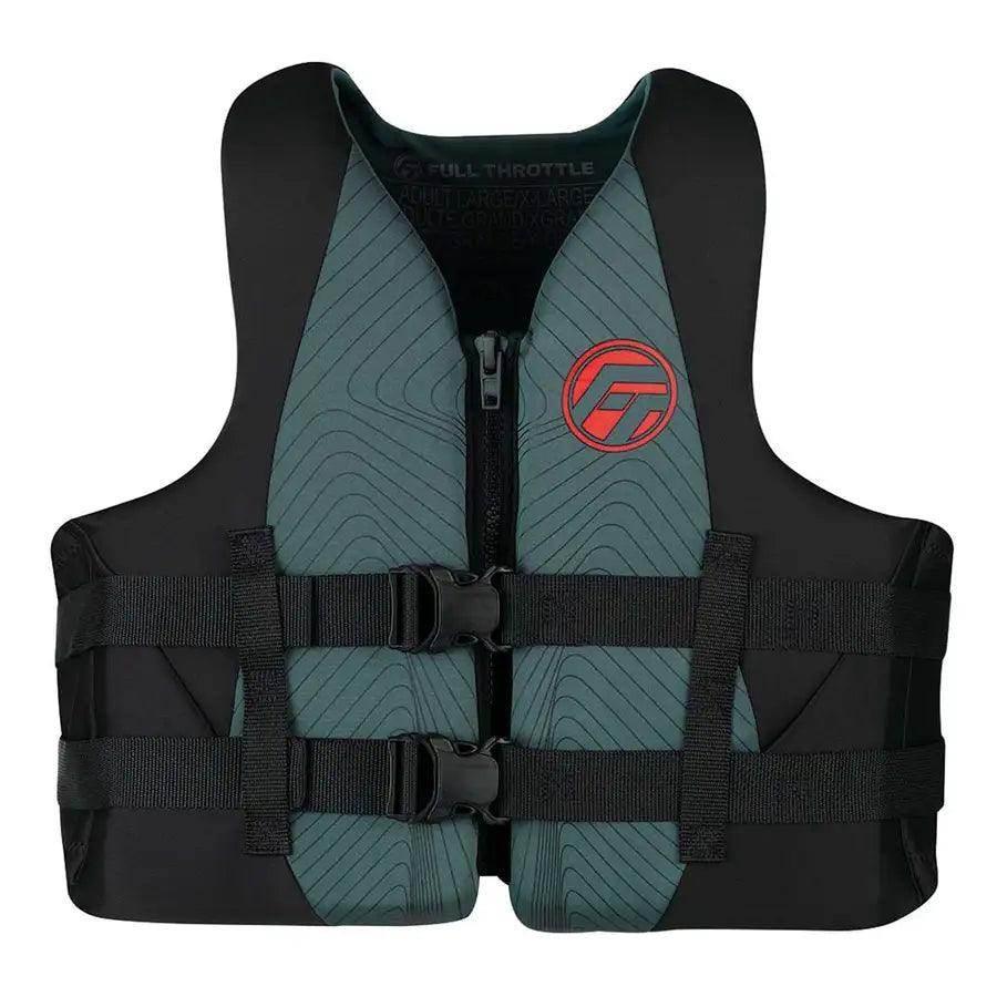Full Throttle Adult Rapid-Dry Life Jacket - S/M - Grey/Black [142100-701-030-22] - Besafe1st