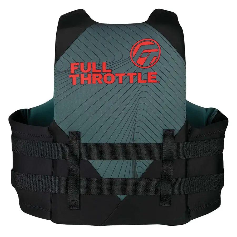 Full Throttle Adult Rapid-Dry Life Jacket - L/XL - Grey/Black [142100-701-050-22] - Besafe1st® 