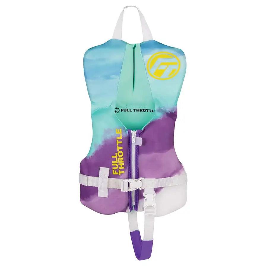 Full Throttle Infant Rapid-Dry Flex-Back Life Jacket - Aqua [142200-505-000-22] - Besafe1st® 