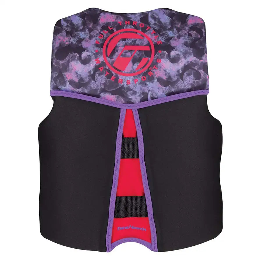 Full Throttle Youth Rapid-Dry Flex-Back Life Jacket - Pink/Black [142500-105-002-22] - Premium Life Vests  Shop now at Besafe1st®