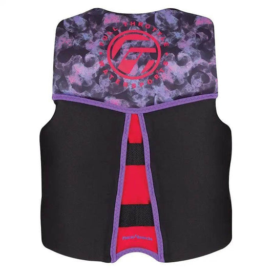 Full Throttle Youth Rapid-Dry Flex-Back Life Jacket - Pink/Black [142500-105-002-22] - Besafe1st