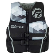 Full Throttle Mens Rapid-Dry Flex-Back Life Jacket - L - Black/Grey [142500-701-040-22] - Besafe1st® 