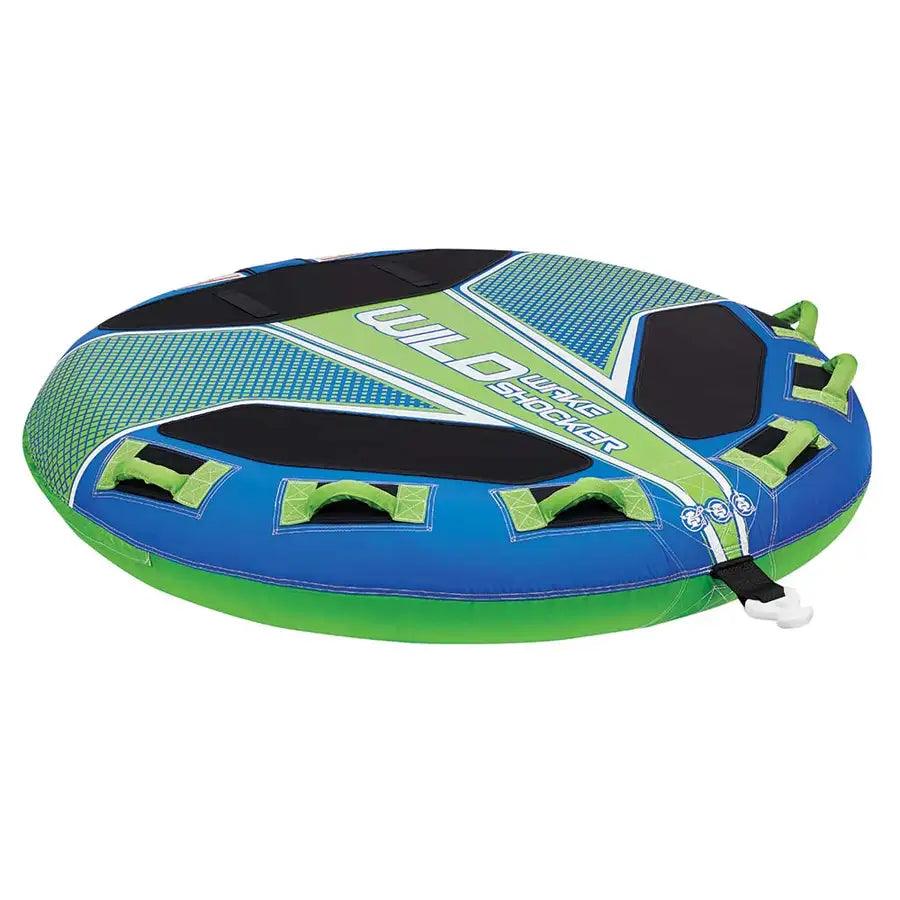 Full Throttle Wild Wake Shocker Towable Tube - 3 Rider - Blue [302400-500-003-21] - Besafe1st® 