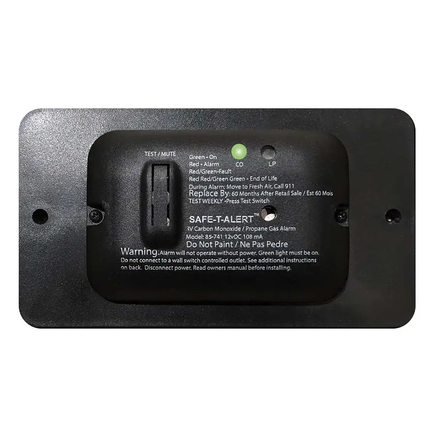 Safe-T-Alert 85 Series Carbon Monoxide Propane Gas Alarm - 12V - Black [85-741-BL] - Premium Fume Detectors  Shop now 